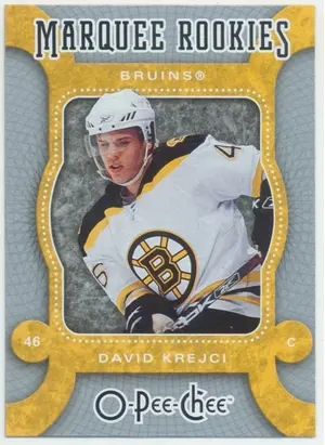 2007-08 O-PEE-CHEE - DAVID KREJCI #511 MARQUEE ROOKIE