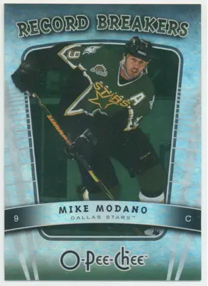 2007-08 O-PEE-CHEE - MIKE MODANO #RB1 RECORD BREAKERS