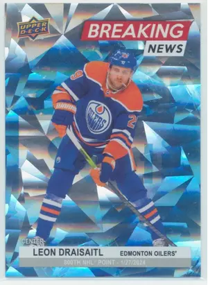 2024-25 UPPER DECK - LEON DRAISAITL #BN-29 BREAKING NEWS