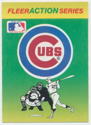 1990 Fleer - Chicago Cubs #CHCU Team Stickers Inserts