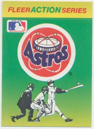 1990 Fleer - Houston Astros #HOAS Team Stickers Inserts