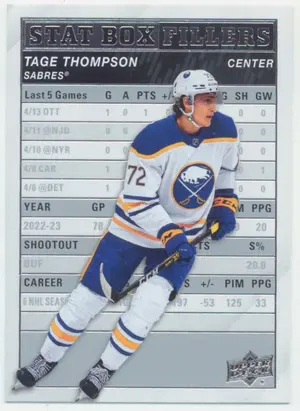 2023-24 UPPER DECK - TAGE THOMPSON #SB-19 STAT BOX FILLERS