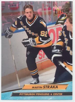 1992-93 FLEER ULTRA - MARTIN STRAKA #382 ROOKIE