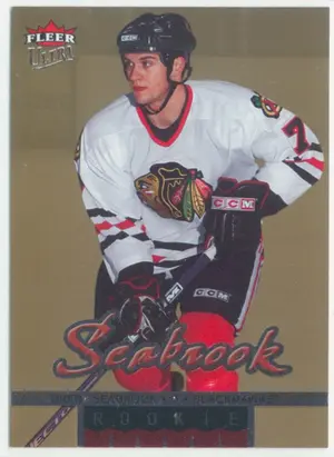 2005-06 FLEER ULTRA - BRENT SEABROOK #209 ROOKIE GOLD MEDALLION