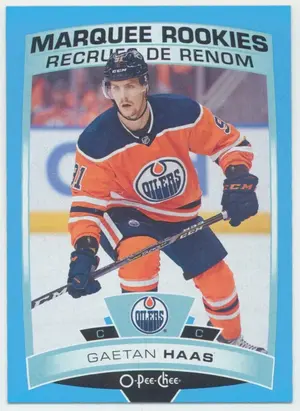 2019-20 O-PEE-CHEE - GAETAN HAAS #640 MARQUEE ROOKIES BLUE