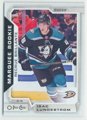 2018-19 O-PEE-CHEE - ISAC LUNDESTROM #649 MARQUEE ROOKIE
