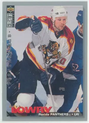 1995-96 COLLECTOR'S CHOICE - DAVE LOWRY #299 PLAYERS CLUB