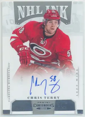 2013-14 PANINI CONTENDERS - CHRIS TERRY #I-CTE NHL INK