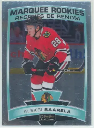 2019-20 O-PEE-CHEE PLATINUM - ALEKSI SAARELA #162 MARQUEE ROOKIES