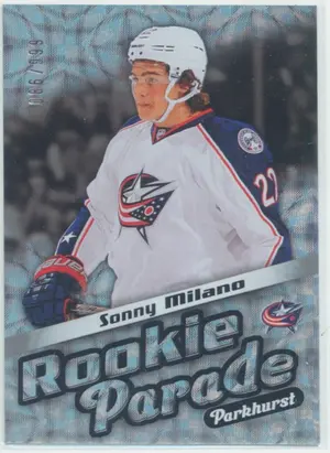2016-17 PARKHURST - SONNY MILANO #RP4 ROOKIE PARADE 86/999