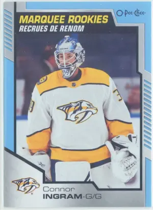 2020-21 O-PEE-CHEE - CONNOR INGRAM #640 MARQUEE ROOKIES BLUE