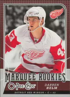 2008-09 O-PEE-CHEE - DARREN HELM #536 MARQUEE ROOKIES