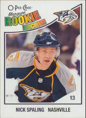 2010-11 O-PEE-CHEE - NICK SPALING #523 MARQUEE ROOKIE