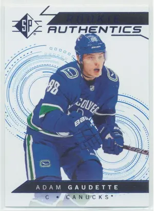 2018-19 SP - ADAM GAUDETTE #135 ROOKIE AUTHENTICS BLUE