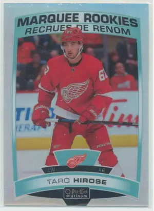 2019-20 O-PEE-CHEE PLATINUM - TARO HIROSE #198 MARQUEE ROOKIES RAINBOW