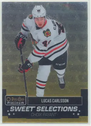 2020-21 O-PEE-CHEE PLATINUM - LUCAS CARLSSON #SS-14 SWEET SELECTIONS