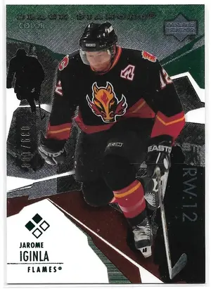 2003-04 Black Diamond (Double Diamond) Green #124 Jarome Iginla (039/100)