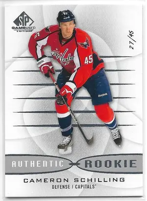 2013-14 SP Game Used #144 Cameron Schilling RC (27/45)
