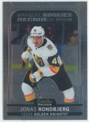 2021-22 O-PEE-CHEE PLATINUM - JONAS RONDBJERG #283 MARQUEE ROOKIES