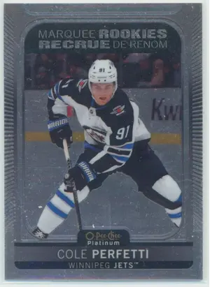 2021-22 O-PEE-CHEE PLATINUM - COLE PERFETTI #290 MARQUEE ROOKIES