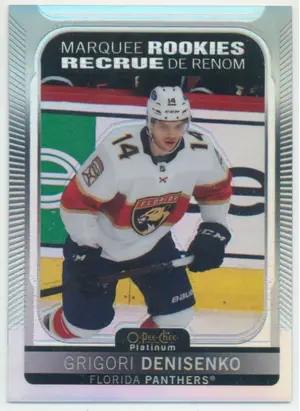 2021-22 O-PEE-CHEE PLATINUM - GRIGORI DENISENKO #208 MARQUEE ROOKIES RAINBOW