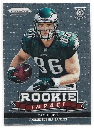 2013 Prizm Rookie Impact #19 Zach Ertz
