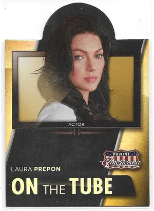 2015 Panini Americana On The Tube Modern Gold #41 Laura Prepon