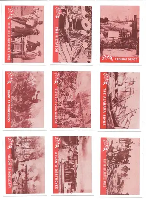 1965 Civil War Picture Card Reprints - Complete 55-card Set