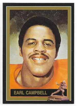 1991 College Classics Heisman Collection Series I #43 Earl Campbell