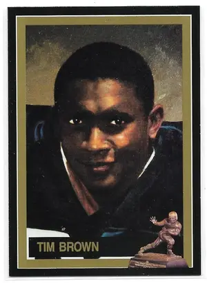 1991 College Classics Heisman Collection Series I #53 Tim Brown