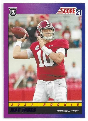 2021 Score 1991 Throwback Purple #TB9 Mac Jones