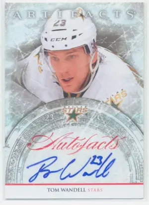 2012-13 ARTIFACTS - TOM WANDELL #A-TW AUTOFACTS