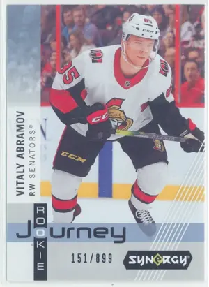 2019-20 SYNERGY - VITALY ABRAMOV #RP-8 ROOKIE JERSEY AWAY JERSEY 151/899