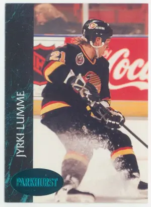 1992-93 PARKHURST - JYRKI LUMME #191 EMERALD ICE