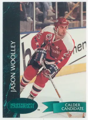1992-93 PARKHURST - JASON WOOLLEY #429 EMERALD ICE
