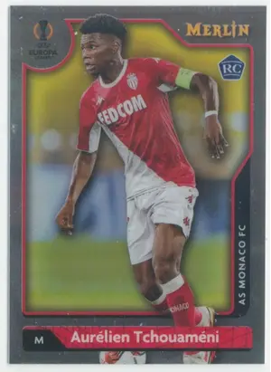 2021-22 Topps Merlin Collection Chrome UCL - Aurelien Tchouameni #17 Rookie