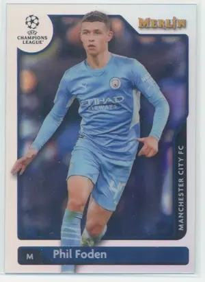 2021-22 Topps Merlin Collection Chrome UCL - Phil Foden #38 Refractor Parallel