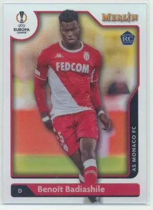 2021-22 Topps Merlin Collection Chrome UCL - Benoit Badiashile #40 Rookie Refractor Parallel