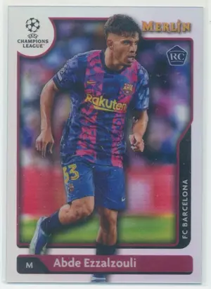 2021-22 Topps Merlin Collection Chrome UCL - Abde Ezzalzouli #78 Rookie Refractor Parallel
