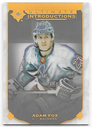 2019-20 Ultimate Collection Ultimate Introductions #UI-55 Adam Fox