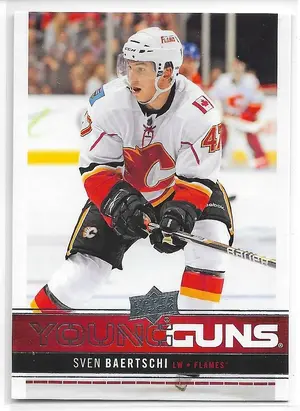 2012-13 Upper Deck #208 Sven Baertschi RC (Young Guns)