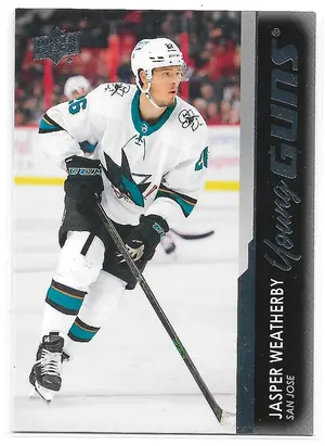 2021-22 Upper Deck #487 Jasper Weatherby RC (Young Guns)