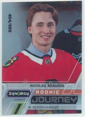 2020-21 SYNERGY - NICOLAS BEAUDIN #RJ-NB ROOKIE JOURNEY DRAFT VARIATION 404/999