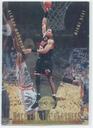 1995-96 SP Championship Series - Alonzo Mourning #131 Race for the Playoffs