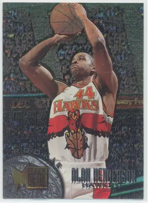 1995-96 Fleer Metal - Alan Henderson #123 Rookie