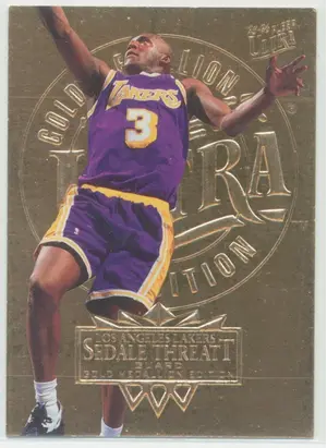 1995-96 Fleer Ultra - Sedale Threatt #91 Gold Medallion Parallel