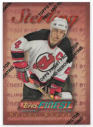 1995-96 Finest Refractors #33 Scott Stevens (Bronze, Sterling)
