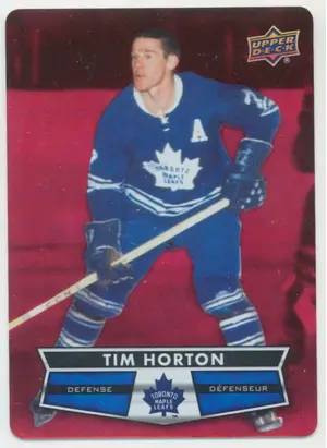 2021-22 TIM HORTONS - TIM HORTON #DC-1 RED DIE CUTS