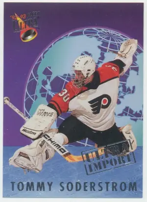 1992-93 FLEER ULTRA - TOMMY SODERSTROM #23 ULTRA IMPORT