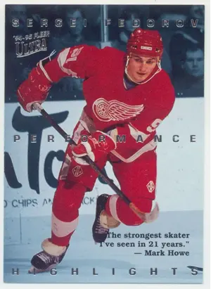 1994-95 FLEER ULTRA - SERGEI FEDOROV #8 PERFORMANCE HIGHLIGHTS